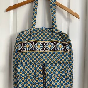 Vera Bradley Blue and Yellow Patterned Backpack